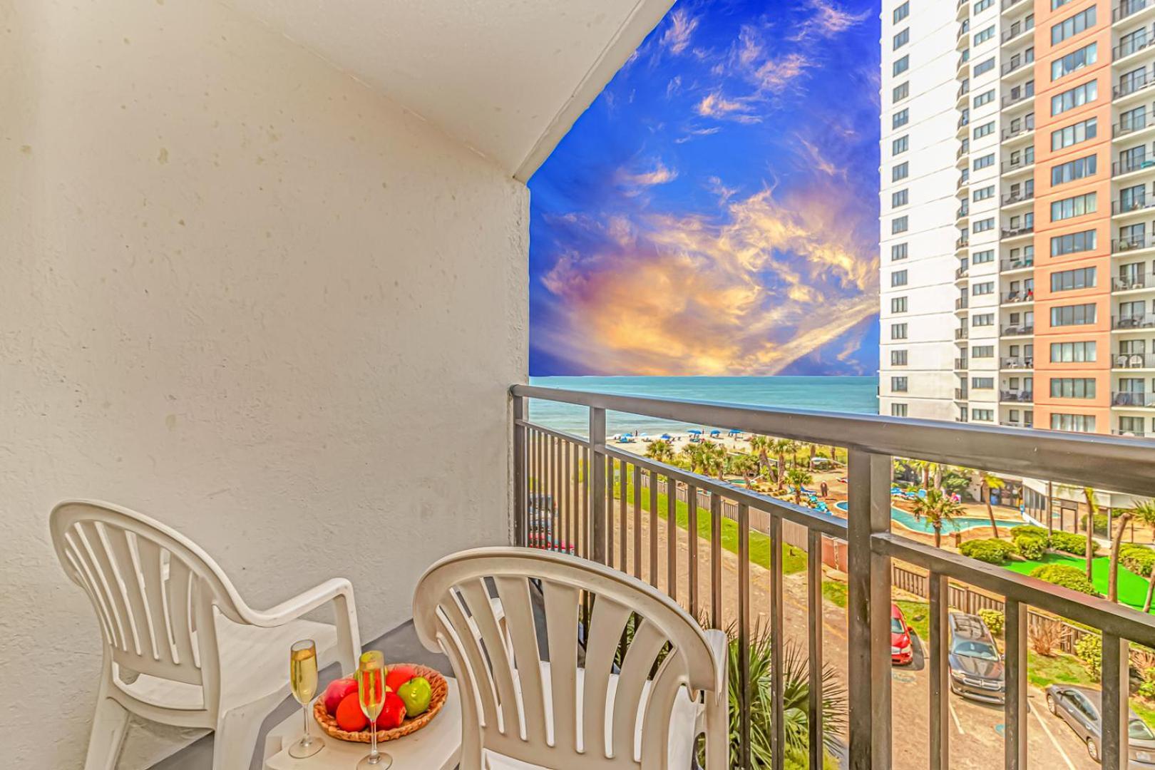 Oceanview 1 Bedroom Suite Landmark Resort 548 Perfect For A Couple Or Party Of 4 マートルビーチ エクステリア 写真